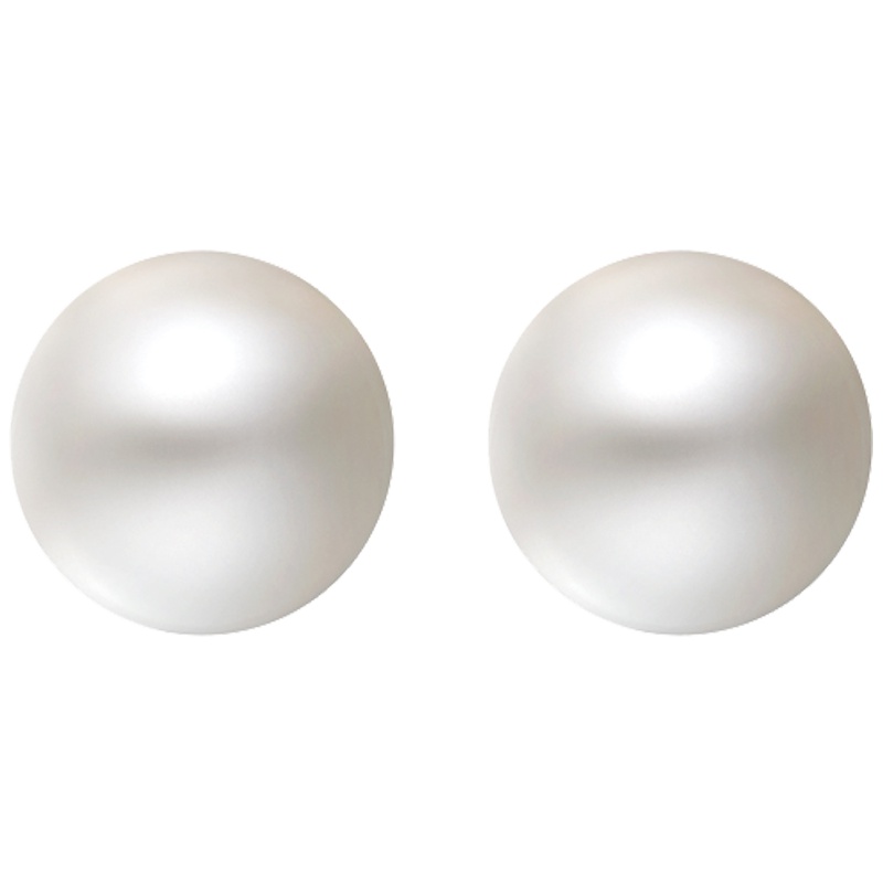 周大福珠宝首饰简约925银珍珠耳钉AQ33137