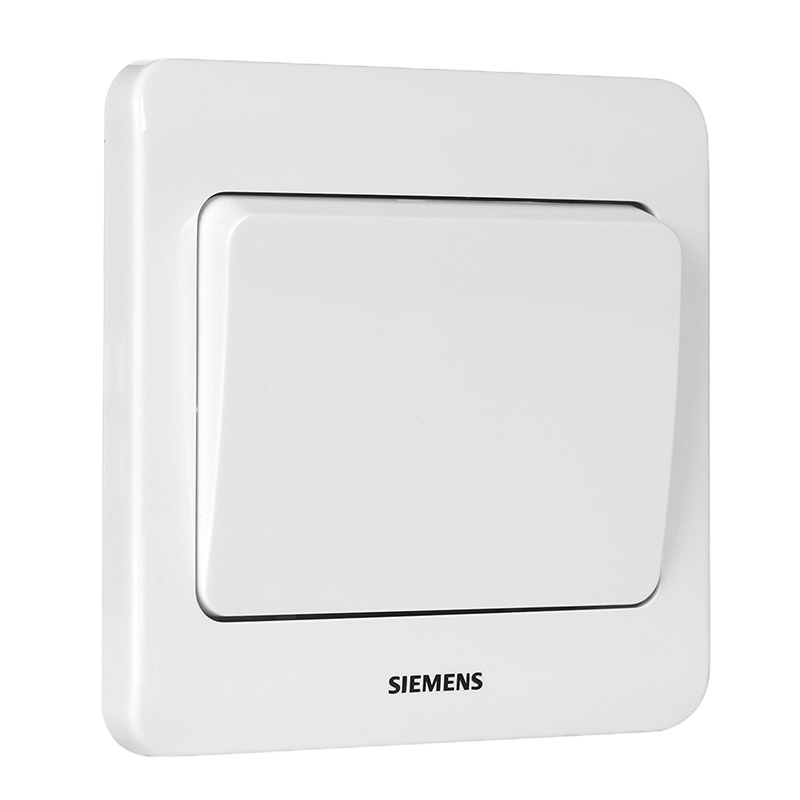 iDiskk西门子(SIEMENS)开关插座 远景系列 单开双控 带荧光开关面板 (雅白色)5TA01141CC1