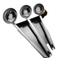 ACE 饭店食堂加厚长柄炒勺不锈钢炒菜大汤勺不锈钢柄勺耐用打菜勺 不锈铁中号手勺