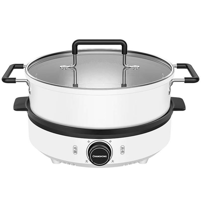 长虹(CHANGHONG) 电火锅分体式炖锅涮烤一体锅3.5L多功能电煮锅 家用大容量电炒锅 CDR-13K1带煎盘