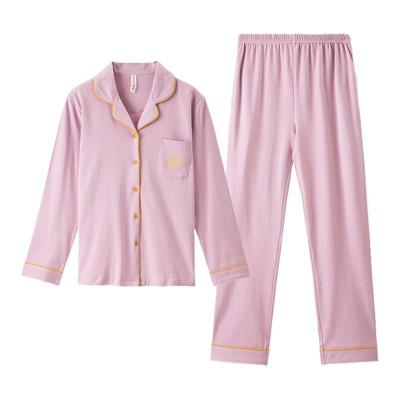 香港康谊睡衣女可外穿春秋季纯棉开衫男士全棉冬家居服情侣套装夏