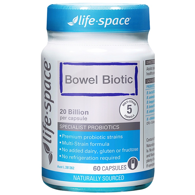效期至23年7月1日 Life Space肠道广谱益生菌胶囊60粒/瓶 帮助正常排便 澳洲进口