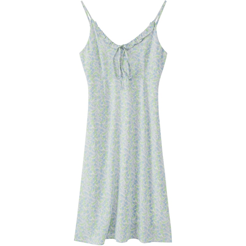 OtherMix淑女吊带碎花裙女2021年早秋新款设计感高腰小众连衣裙子