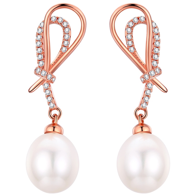 佰色传情BRIR纯银耳环高级感耳环女气质网红淡水珍珠耳坠耳钉