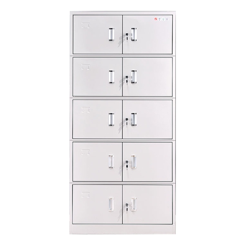 铭威盾钢制办公文件柜铁皮柜矮柜资料密码带锁凭证档案员工储物更衣柜子分体五节柜