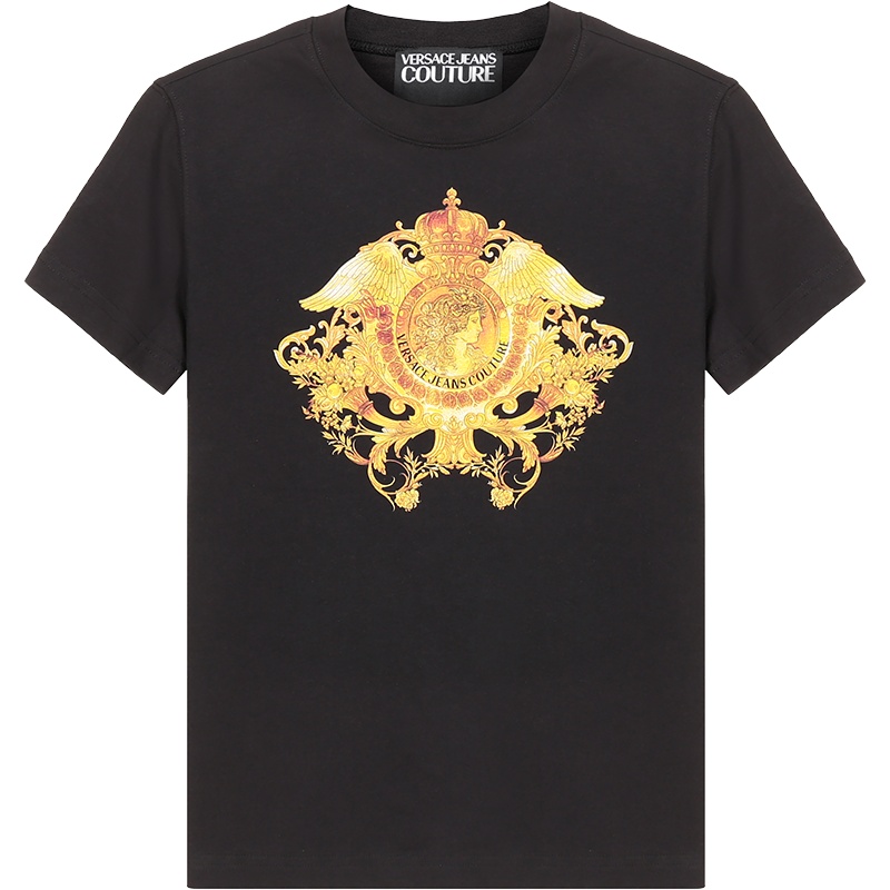VERSACE JEANS COUTURE 范思哲 女士 棉质圆领短袖T恤 B2HWA730 30454