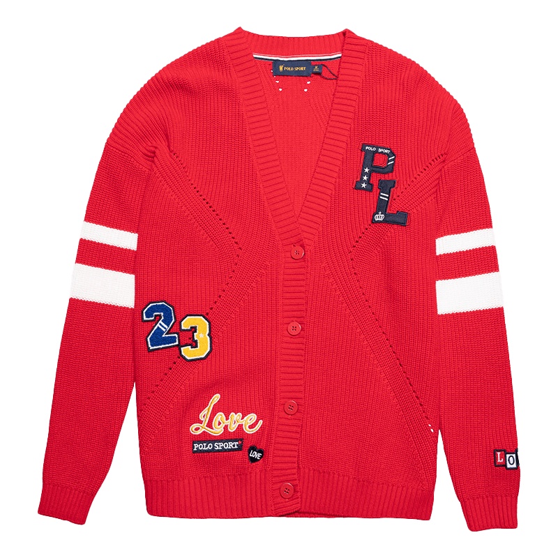 Polo sport针织开衫女2020秋冬新款针织衫秋冬-V领毛衣G3H658125