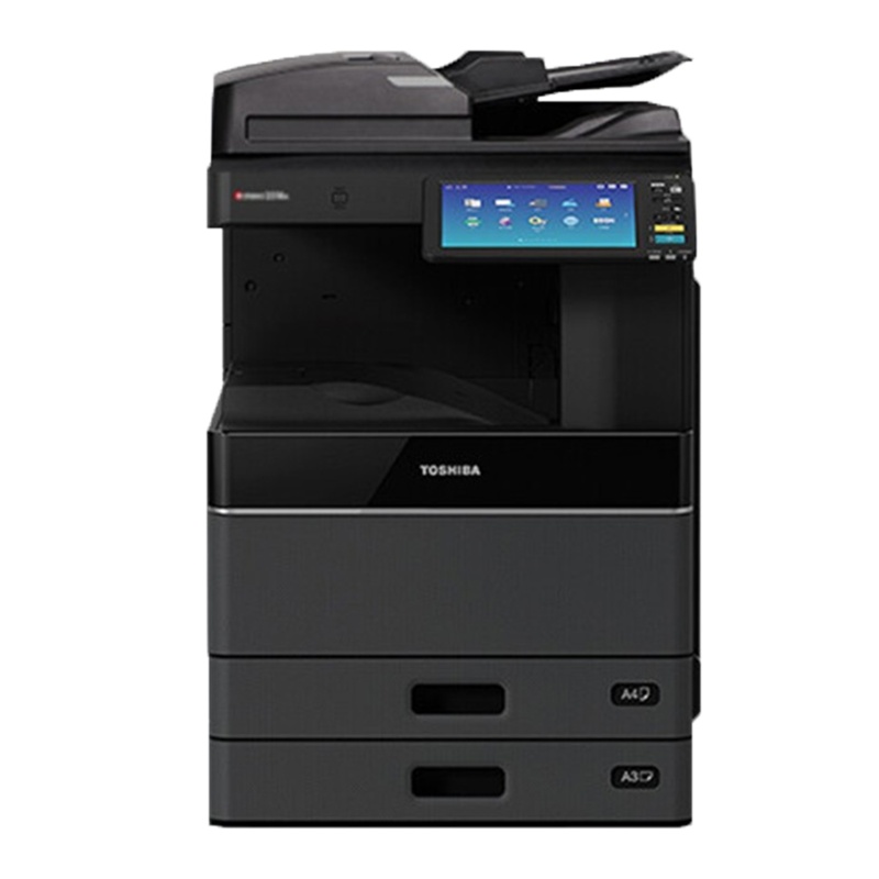 东芝(TOSHIBA)FC-4615AC A3彩色激光 打印机 复印机,45页/分钟(含双面器、输稿器、双纸盒、工作柜)