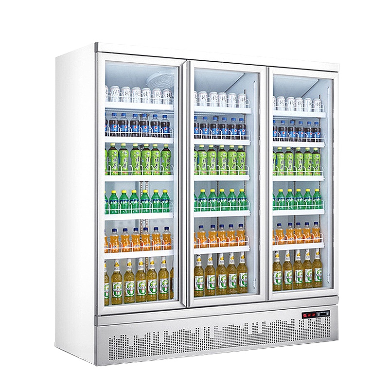 乐创(lecon)展示柜冷藏 饮料柜 冷藏柜 下置大容积立式三门嵌入式便利店果蔬水果保鲜柜 LC-J-ZSC03