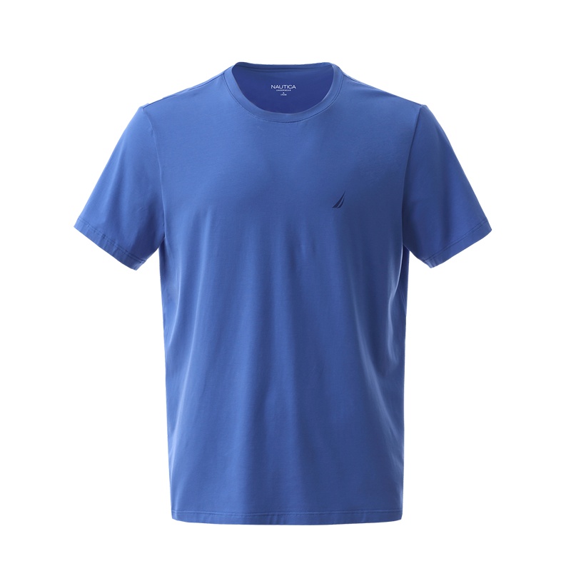 Nautica/诺帝卡男士新款水柔棉圆领打底短袖上衣