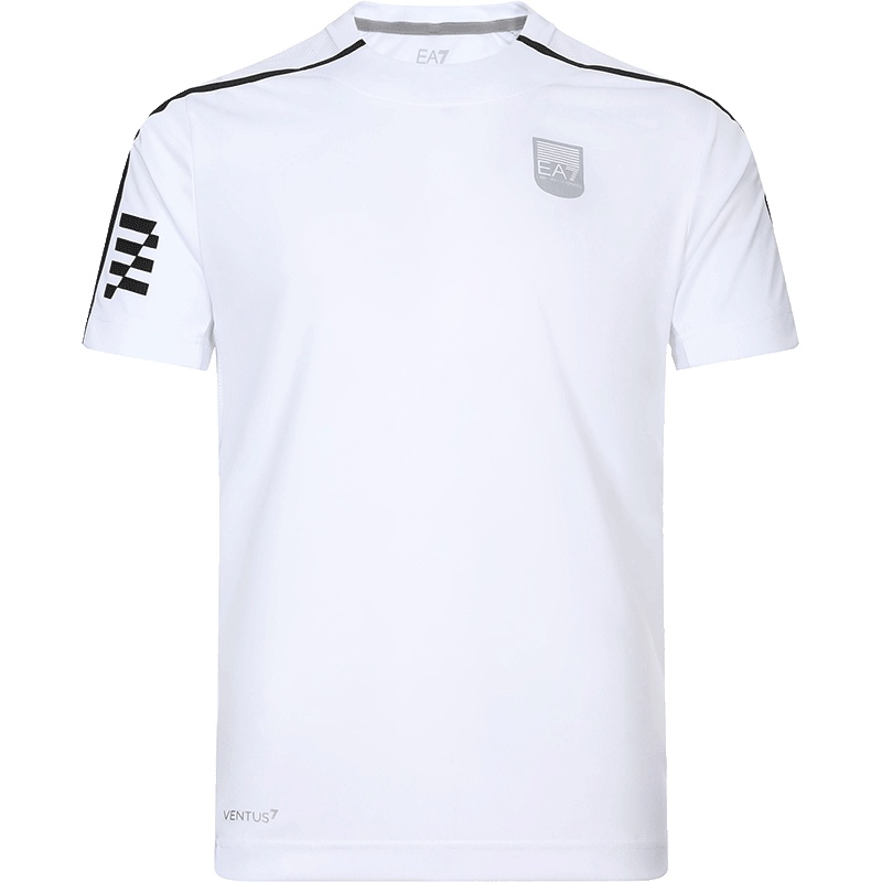 EMPORIO ARMANI EA7 阿玛尼 男士聚酯纤维圆领短袖T恤衫 3GPT46 PJH6Z