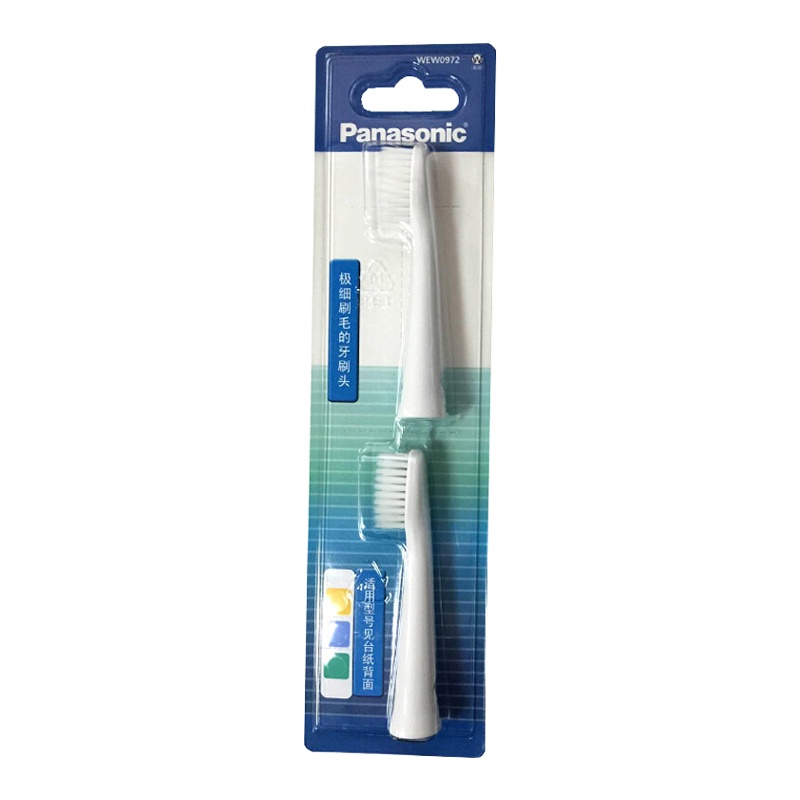 Panasonic 松下 WEW0972 替换刷头适用于松下电动牙刷EW-PDM7B DM71/711/712(白色