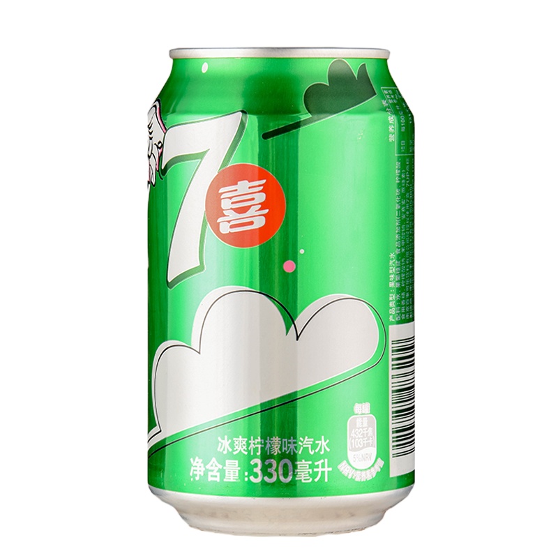 七喜柠檬味汽水330ml听装