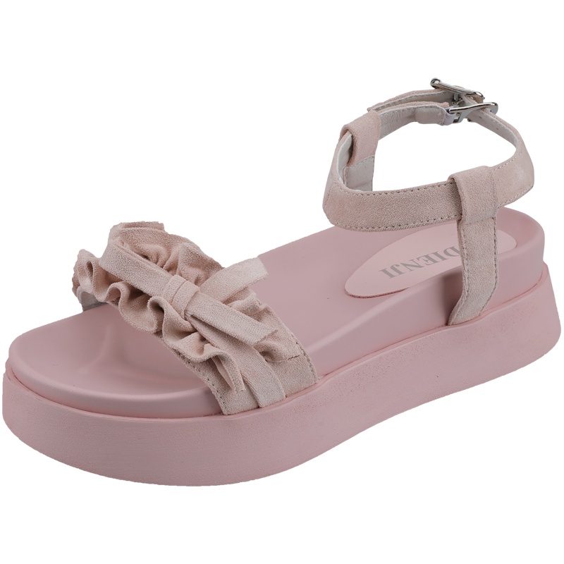 狄恩纪女士休闲松糕凉鞋韩版ins公主风潮流百搭时尚夏季女鞋