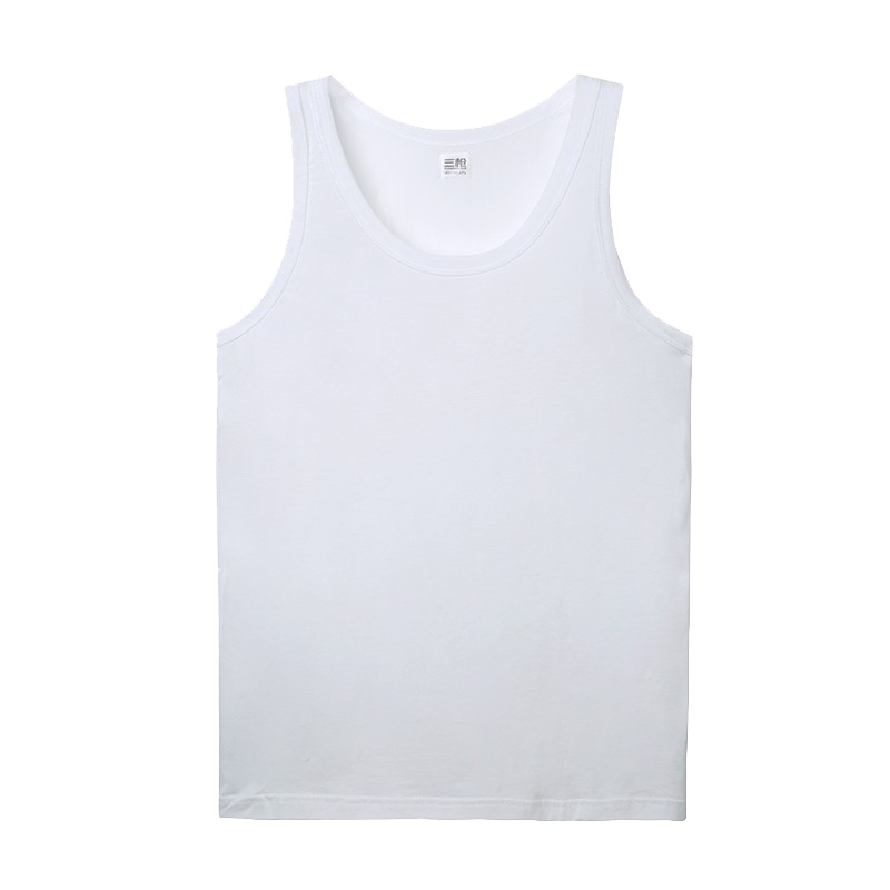 三枪 男舒肤高支棉背心 30477A2