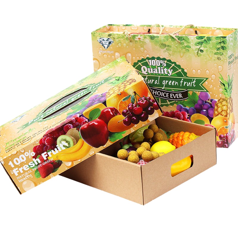 晋唐水果礼盒(含橙子6个、葡萄1串、香瓜3个、火龙果2个、百香果1袋)