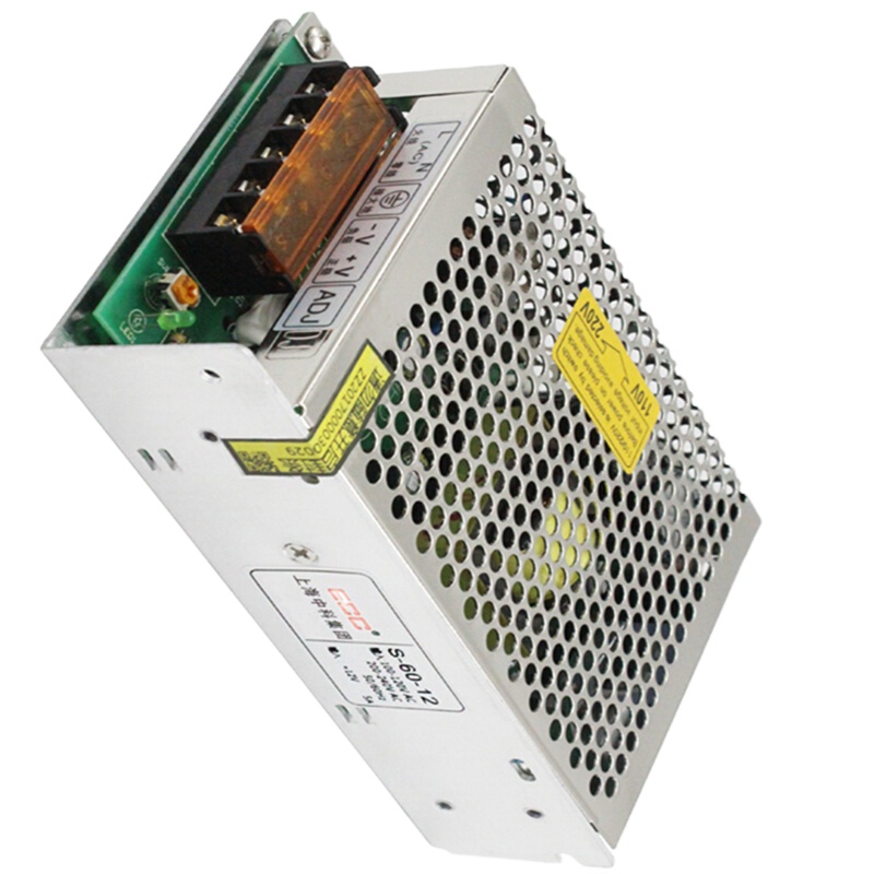 企业定制 12V5A开关电源 S-60-12监控安防集中供电60W 起订量10个