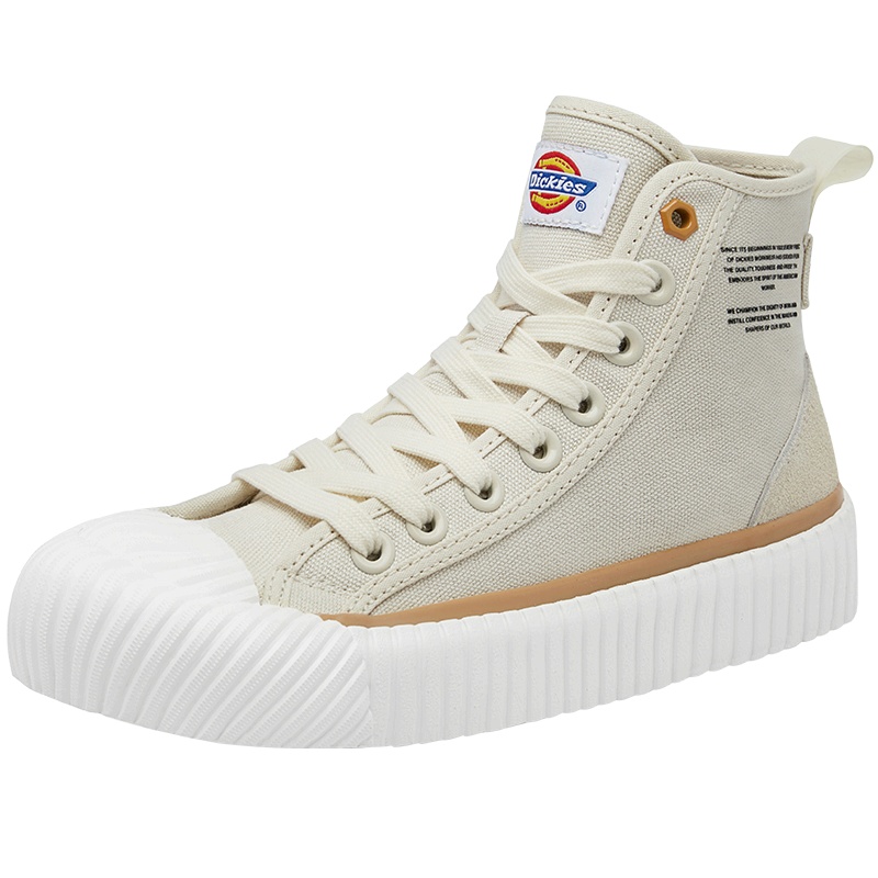 Dickies高帮帆布鞋女鞋新品简约款情侣鞋百搭休闲透气板鞋布鞋女203N50LXS30