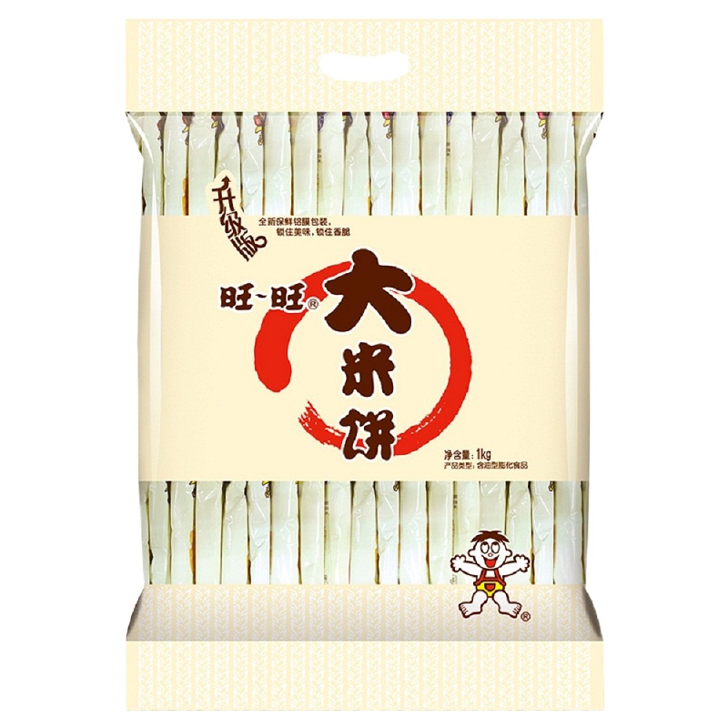 旺旺 大米饼 香脆米饼 膨化食品 零食 饼干糕点 原味 1000g