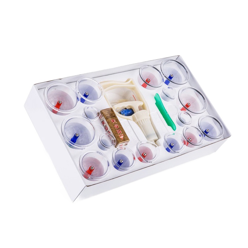 康祝正品拔罐器家用套真空气罐24罐拔火罐吸湿非玻璃抽气式祛湿罐