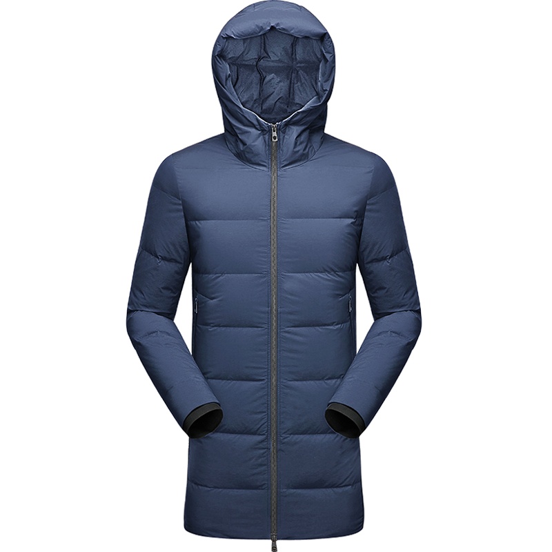 HODO红豆男装 男士羽绒服 秋冬简约时尚休闲连帽长袖中长款羽绒服轻鹅绒外套男