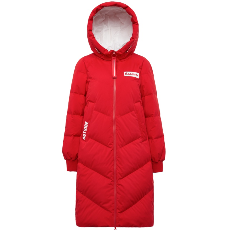 波司登2018冬中长款女士羽绒服