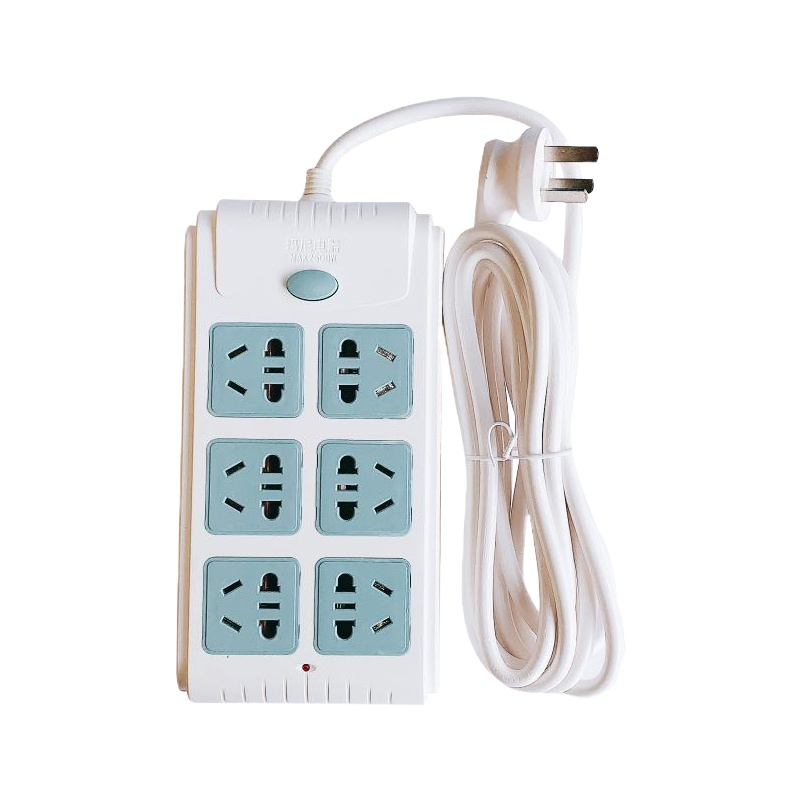 玛尼 MTS-A465六位一开带线排插1.8米(新国标-儿童保护门)