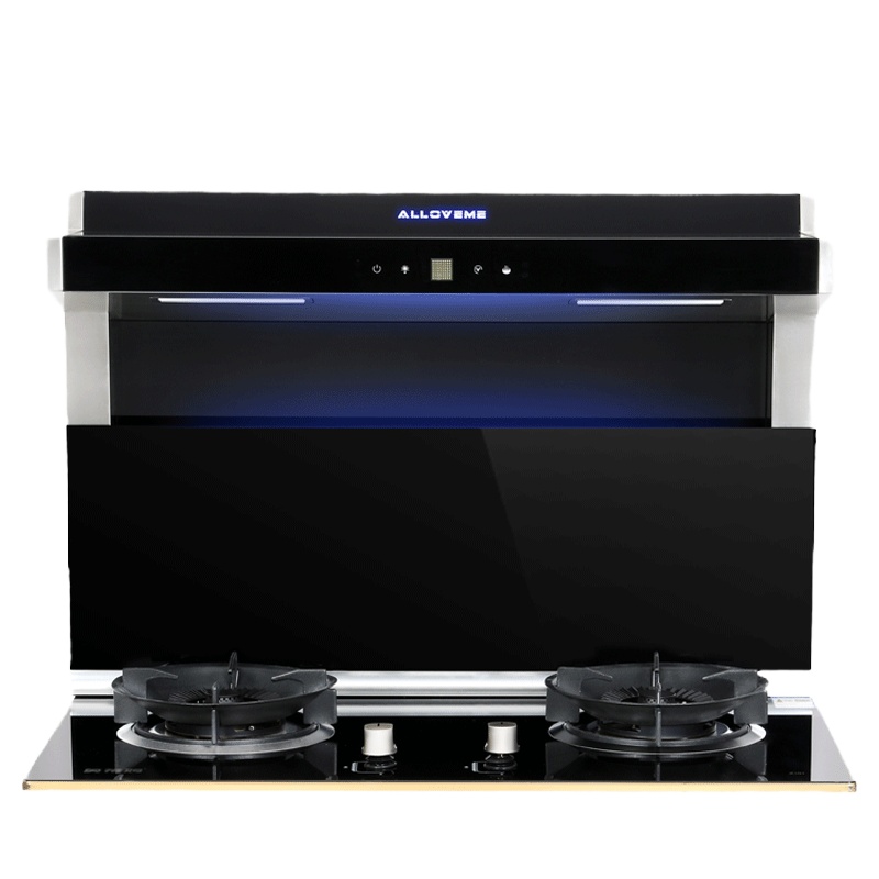 奥莱姆A03分体式集成灶 自动清洗智能体感侧吸下排式油烟机燃气灶