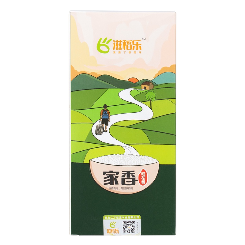 滋稻乐家香稻花香粳米500g 真空装 黑龙江大米 一年一季 