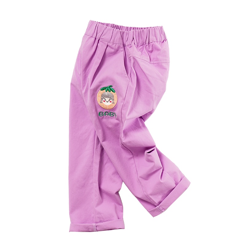 龙之涵(LONGZHIHAN)男童休闲裤2021新款儿童工装裤女童长裤春秋裤子