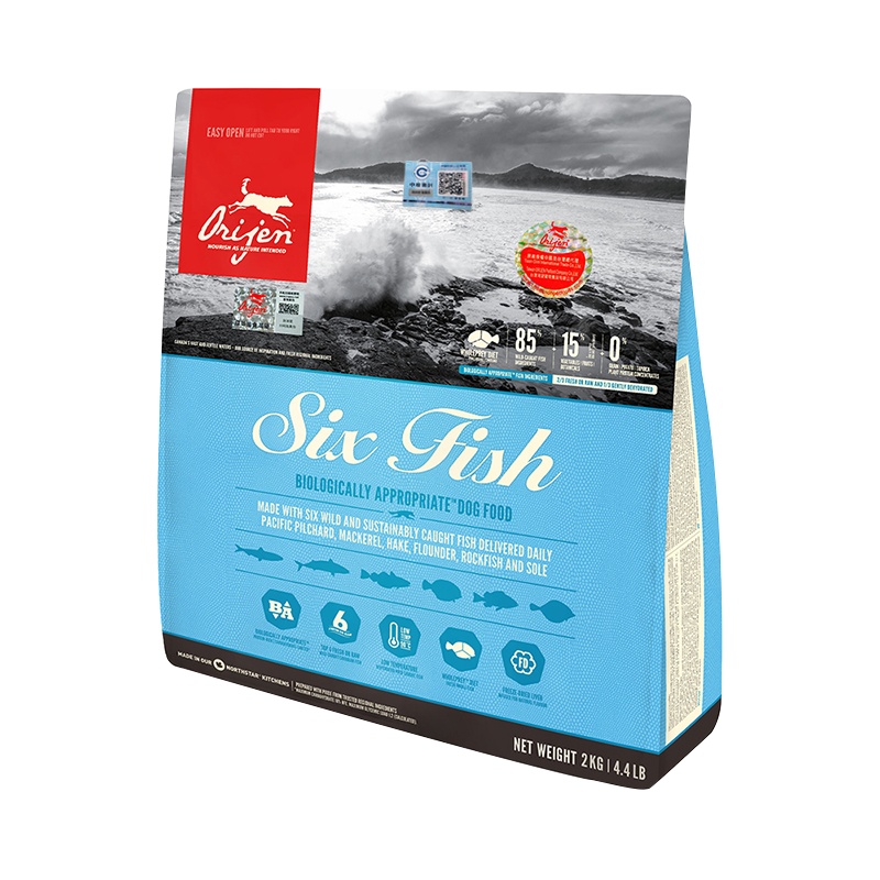 渴望ORIJEN六种鱼犬狗粮2kg 幼犬全犬期
