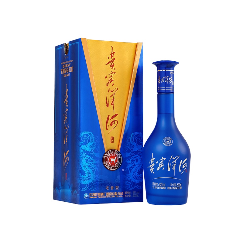 洋河 贵宾 42度 500ml 单瓶装白酒 口感绵柔 浓香型