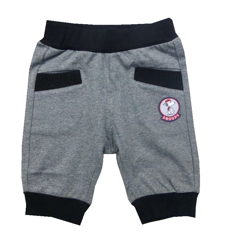 史努比(SNOOPY)童装专柜正品男童灰色五分裤夏装薄款3-12岁儿童深灰色纯棉新款中小童男孩短裤外穿90-140cm