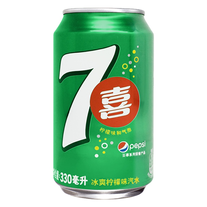 百事可乐 7喜 冰爽柠檬味汽水330ml*15罐