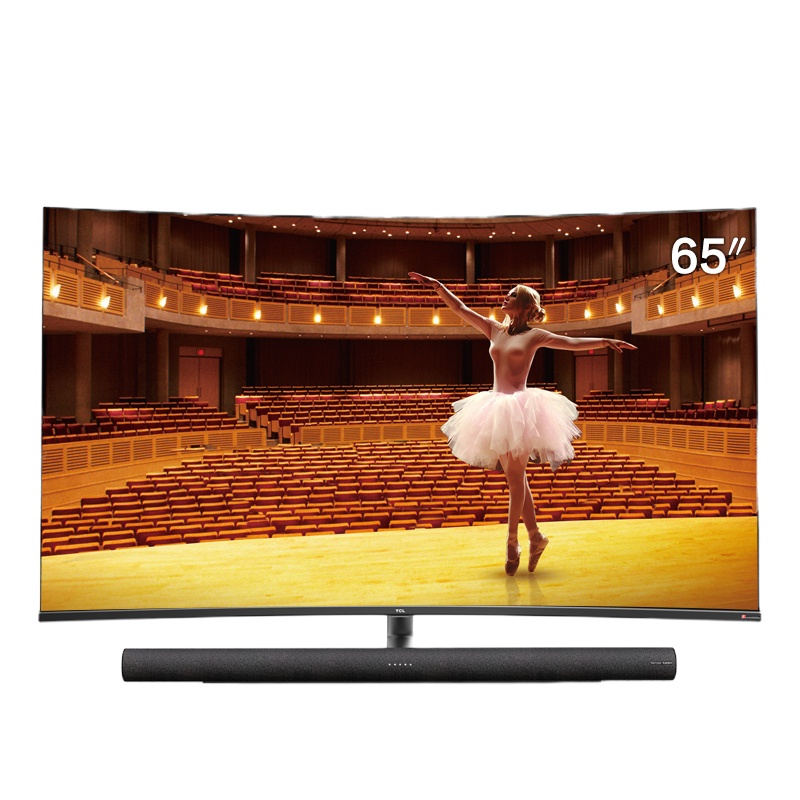 TCL 65C7 65英寸4K超高清智能曲面LED液晶电视 136%高色域 哈曼卡顿音响