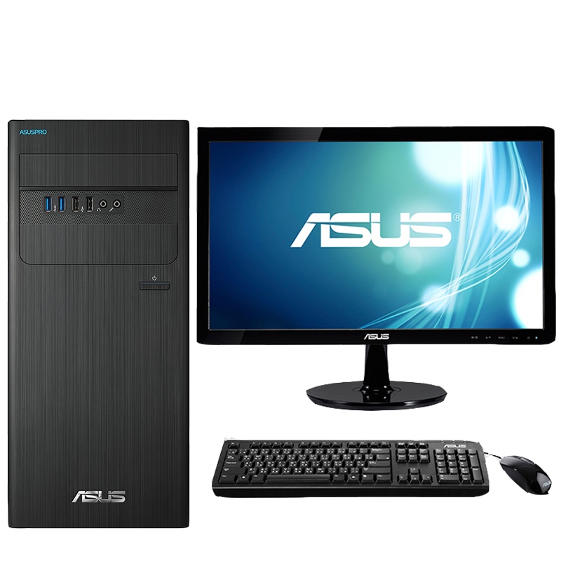 华硕(ASUS)商用台式电脑D640MB 19.5英寸显示器(I5-8400 4G 1TB DOS )