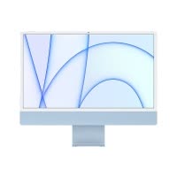 (发货时效详询客服)21年新款 Apple 苹果 iMac 24英寸 台式电脑 一体机 4.5K视网膜显示屏 M1芯片 六扬声器  16G 512G 8核图形处理器 (蓝色)定制机