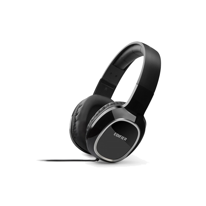 Edifier/漫步者 K815P电脑游戏3.5mm插孔有线耳机手机平板通用头戴式立体声耳麦 黑色