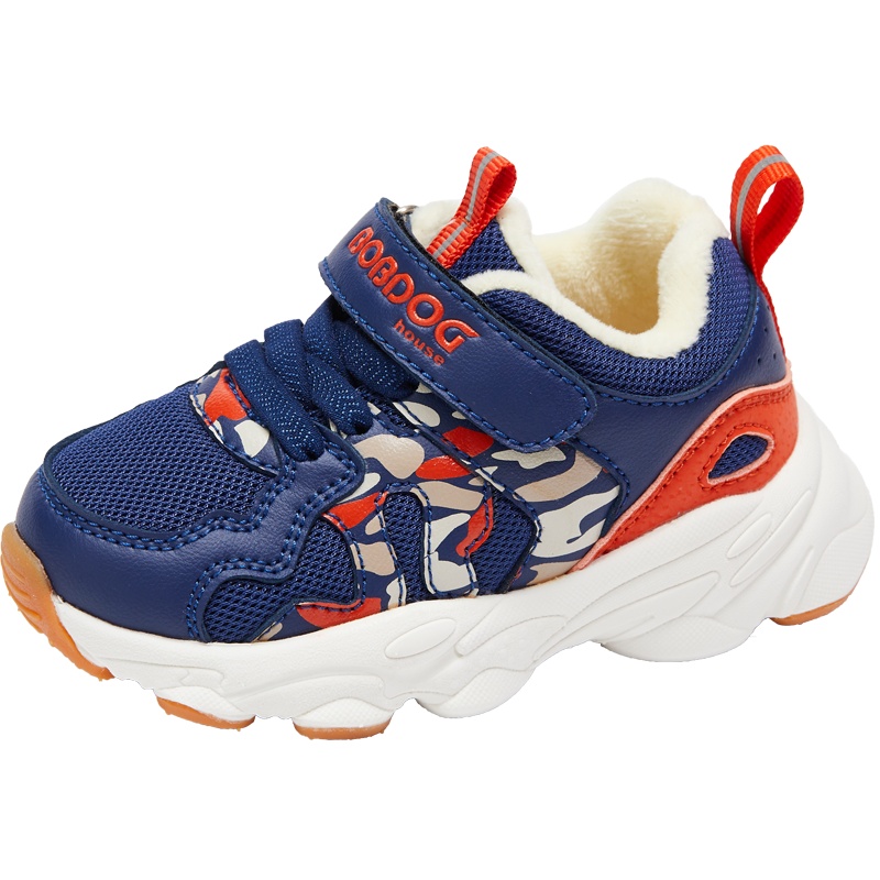 巴布豆house童鞋2019秋冬新款男童学步鞋女童宝宝加绒棉鞋机能鞋