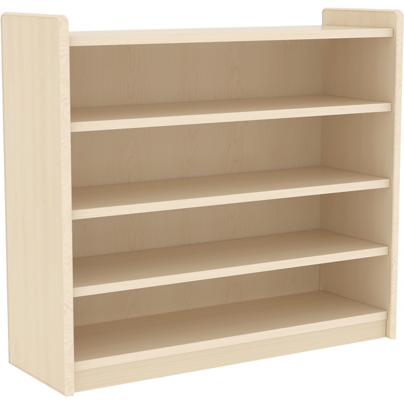 简约四层实木书架置物架落地简易客厅卧室儿童桌面上收纳学生书柜