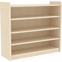 简约四层实木书架置物架落地简易客厅卧室儿童桌面上收纳学生书柜