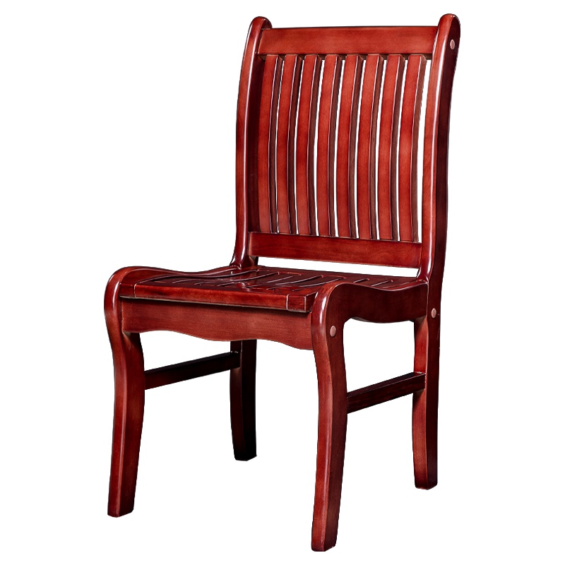 HiBoss实木办公椅电脑椅实木椅子办公室座椅四脚会议椅