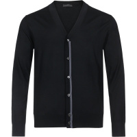 PRADA 普拉达 男士 初剪羊毛V领针织开衫 UMC310 1JLG