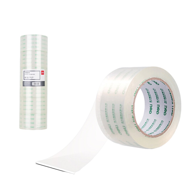 得力/deli封箱胶带 30325 60mm*100y*50um(6卷/筒)