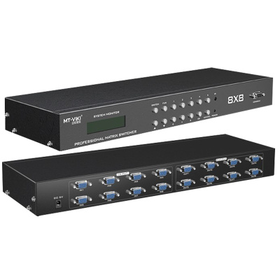 迈拓维矩MT-VT818 8进8出vga矩阵切换器高清音视频矩阵主机八进八出