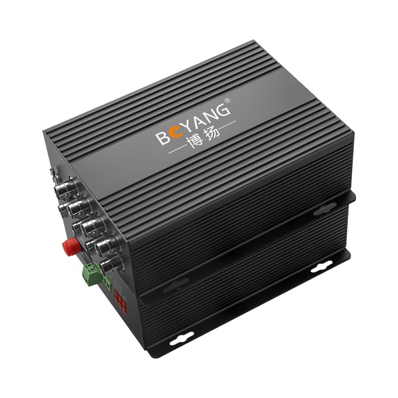 博扬 同轴高清数字视频光端机 8路视频+1路反向数据 兼容海康TVI FC接口 1对 BY-TVI8V1D-720P