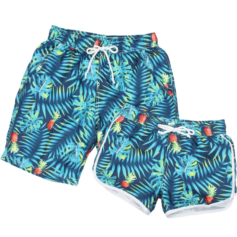 号手沙滩裤男速干短裤宽松大码泳裤情侣装海边度假女大裤衩五分裤