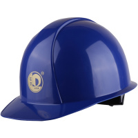 安全帽经典型ABS高性能建筑施工耐高温刚性强工程安全帽 蓝色