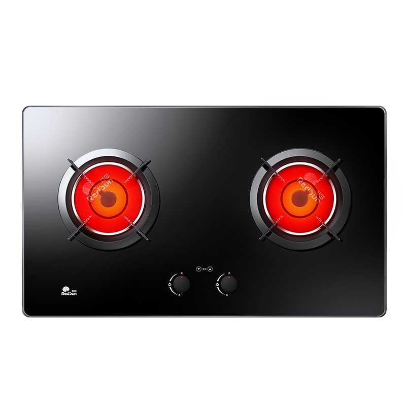 红日(Redsun) EF208B红外线聚能猛火燃气灶双灶定时灶防干烧天然气灶液化气灶煤气灶家用嵌入式台式灶(天然气)