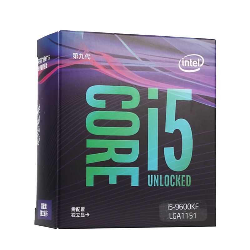 英特尔(Intel)i5-9600KF 酷睿六核 盒装CPU处理器[九赋胜名,玩家臻选]